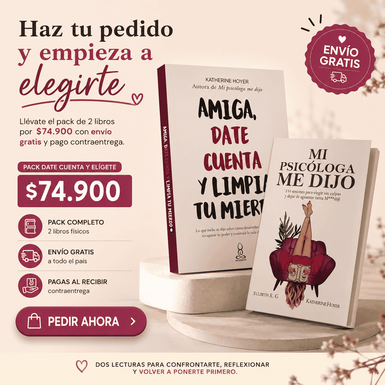 El combo que miles de mujeres están leyendo para entender sus emociones y poner límites sin culpa.