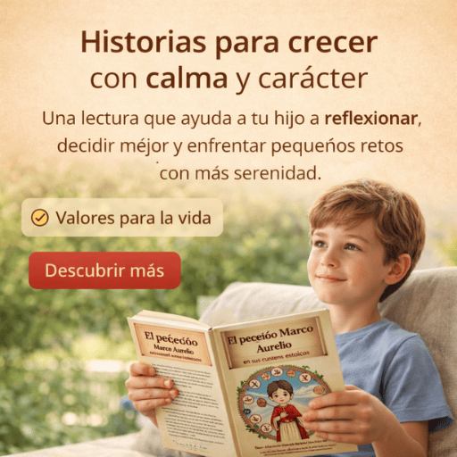 El pequeño Marco Aurelio 👦🏻 y sus cuentos estoicos.