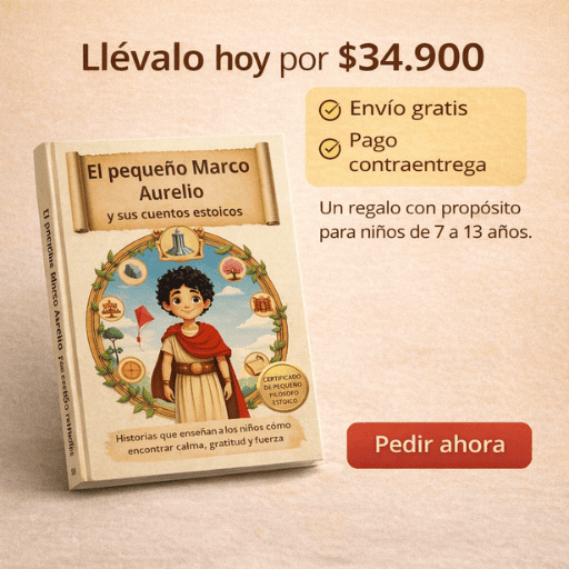 El pequeño Marco Aurelio 👦🏻 y sus cuentos estoicos.