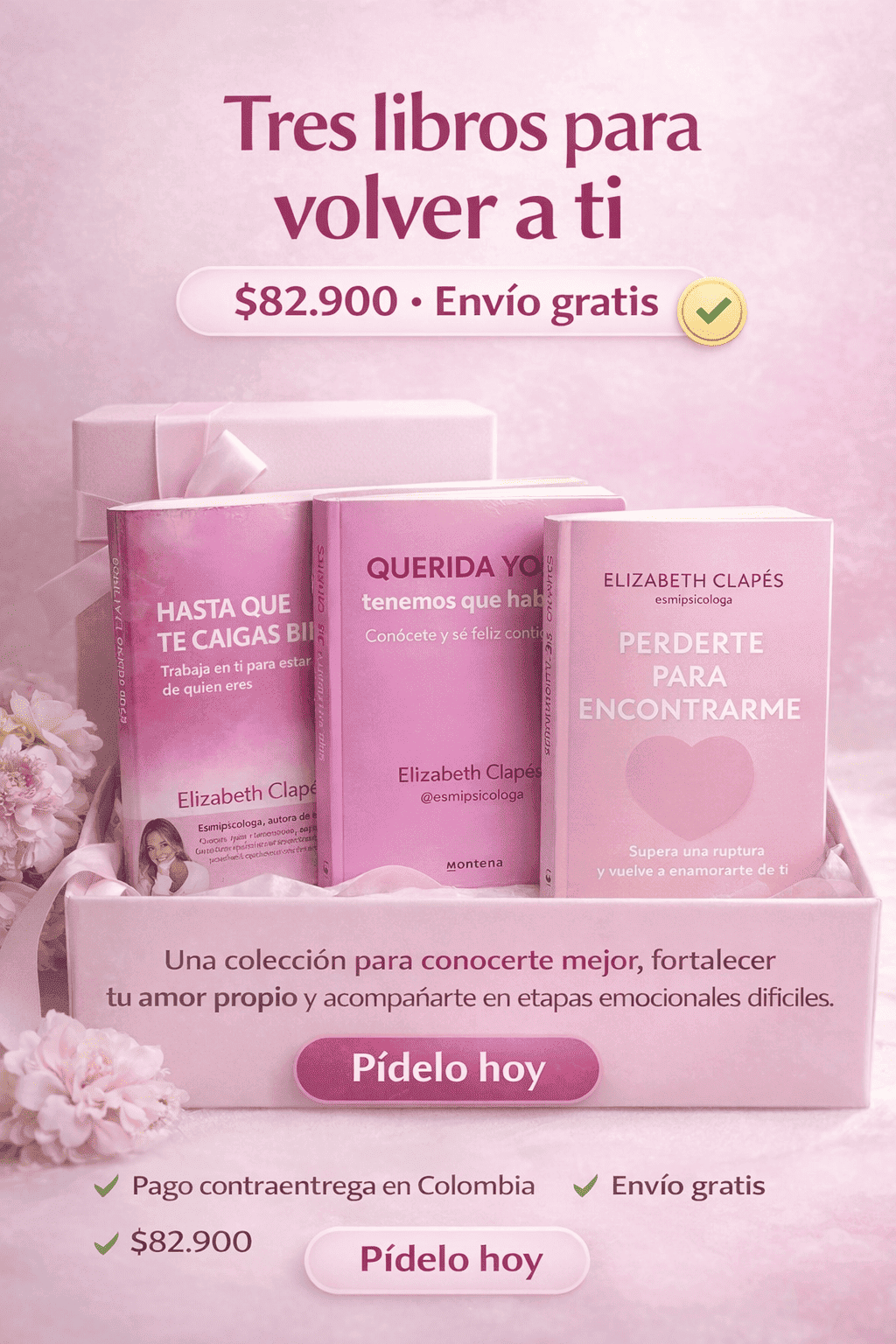 El Combo Definitivo de Amor Propio: Querida Yo, Tenemos que Hablar + Hasta que te Caigas Bien + Perderte para Encontrarme 💖