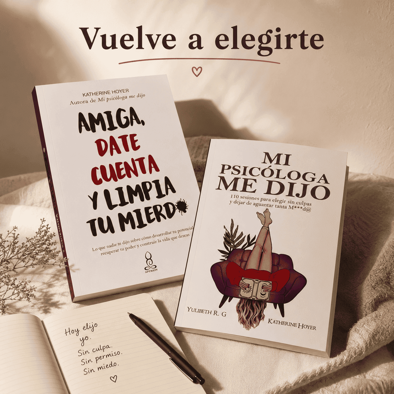 El combo que miles de mujeres están leyendo para entender sus emociones y poner límites sin culpa.