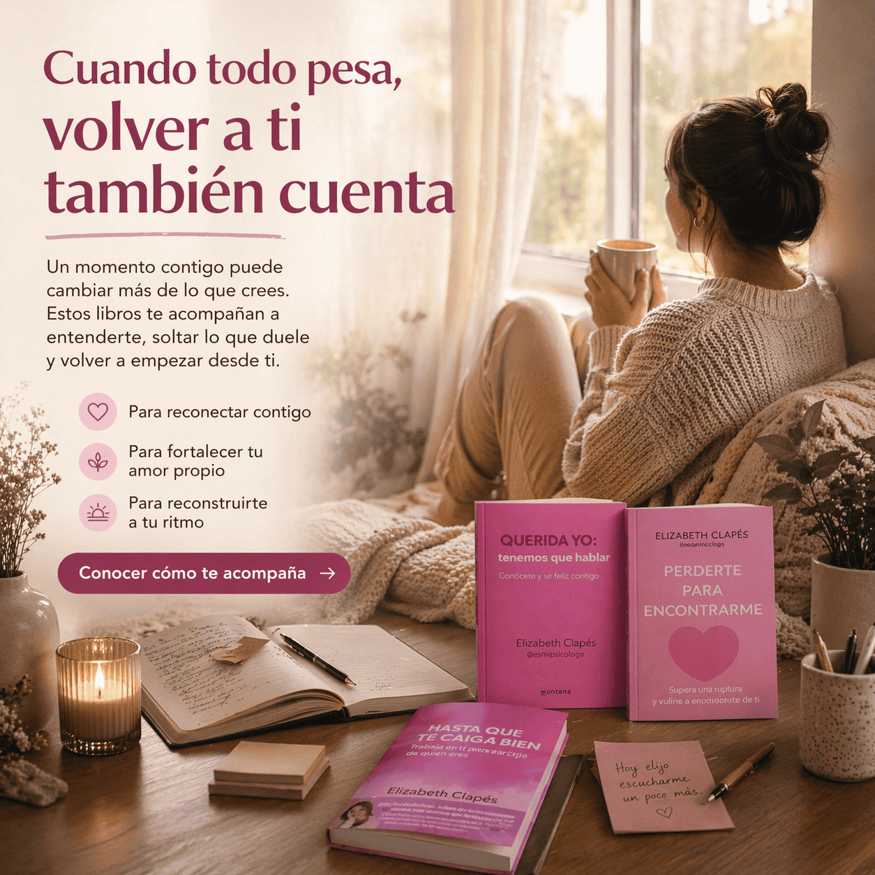 El Combo Definitivo de Amor Propio: Querida Yo, Tenemos que Hablar + Hasta que te Caigas Bien + Perderte para Encontrarme 💖