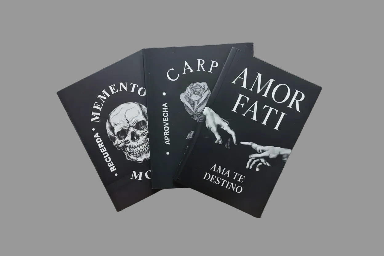 COMBO X 3 MEMENTO MORI+CARPE DIEM+AMOR FATI
